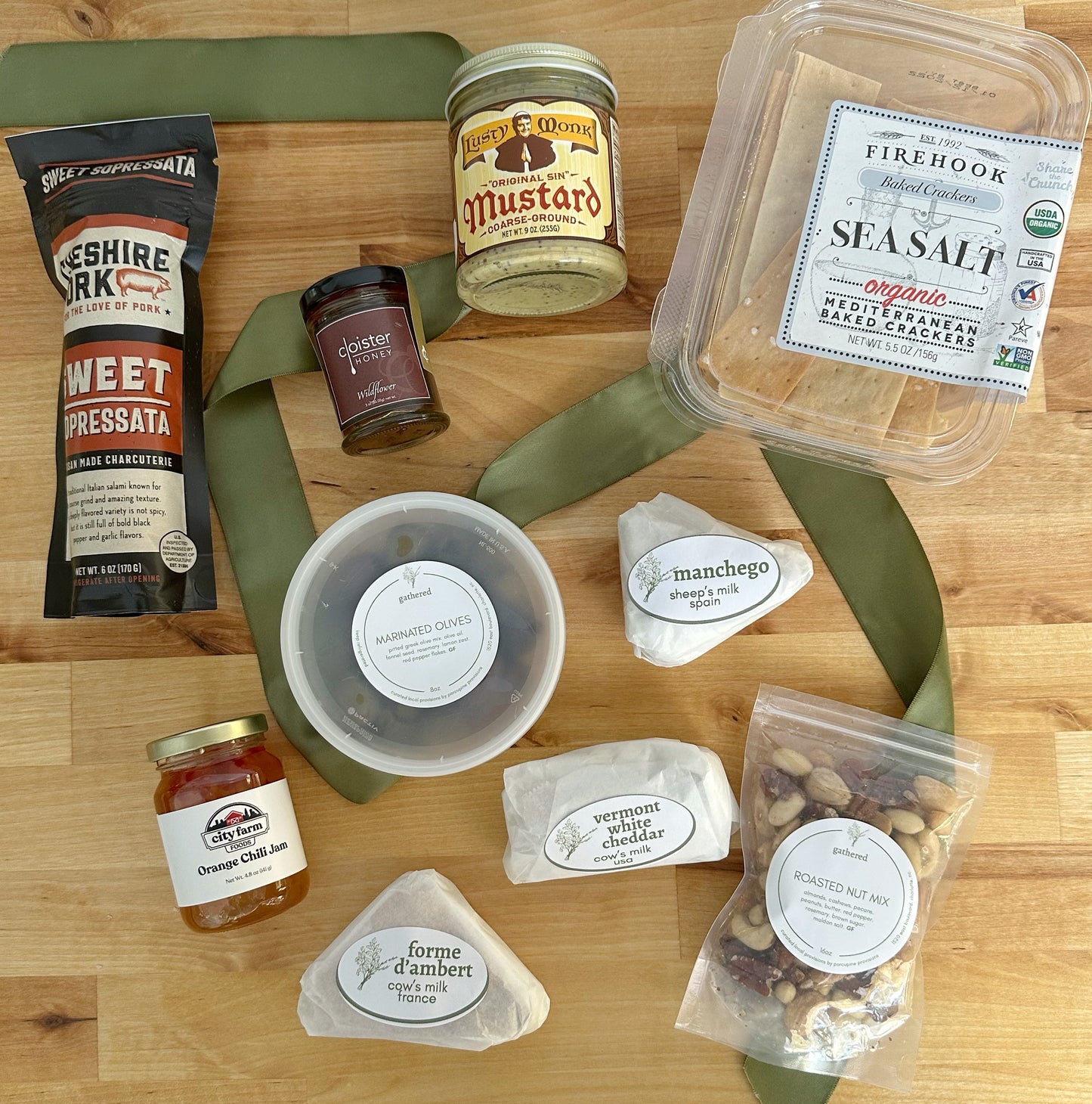 cheese and charcuterie board gift box